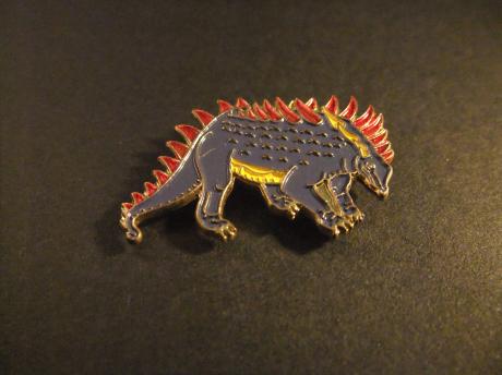 Dinosaurus Stegosaurus,reptiel rode schubben